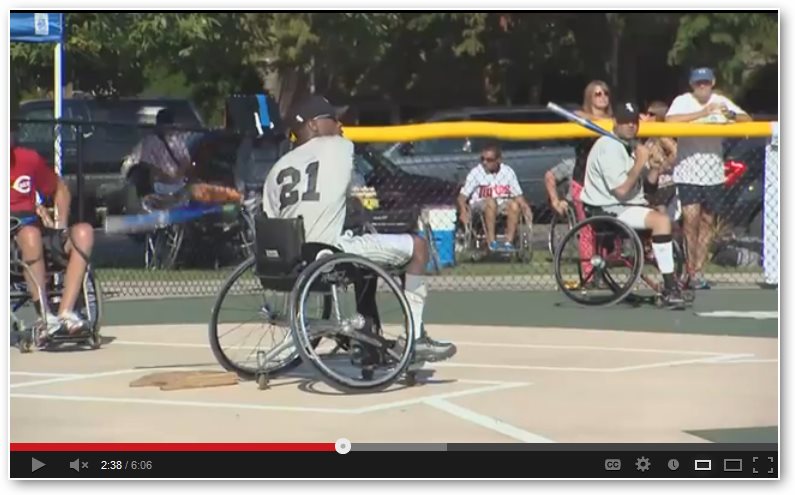 Adapted sports: Wheelchair softball