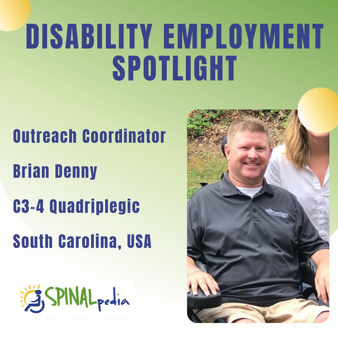 NDEAM Profile: Brian Denny, Outreach Coordinator, Quadriplegic