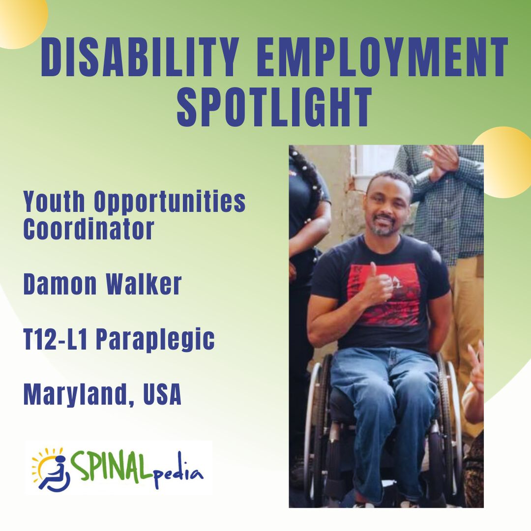 NDEAM Profile: Damon Walker, Youth Opportunities Coordinator, Paraplegic