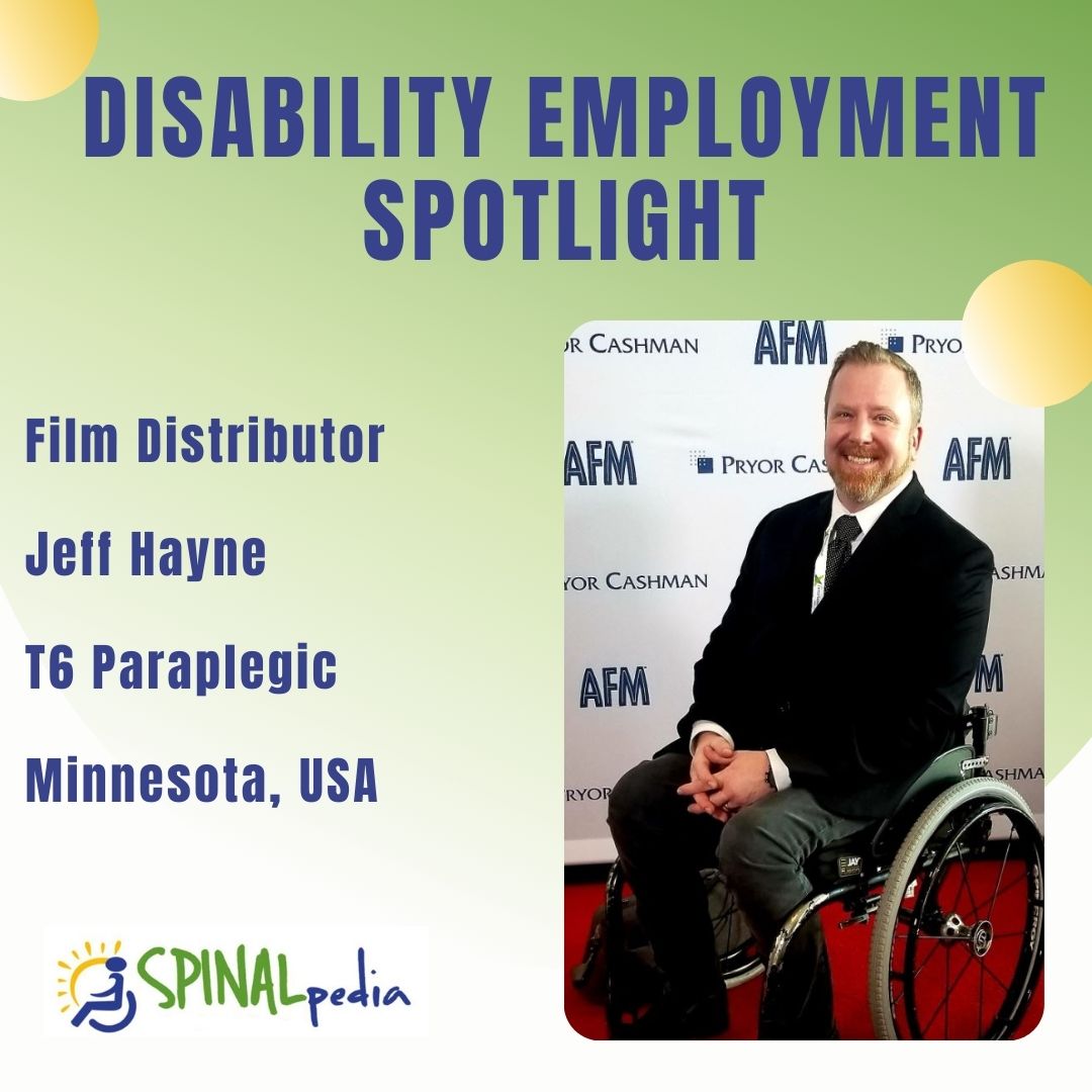 NDEAM Profile: Jeff Hayne, Film Distributor, Paraplegic