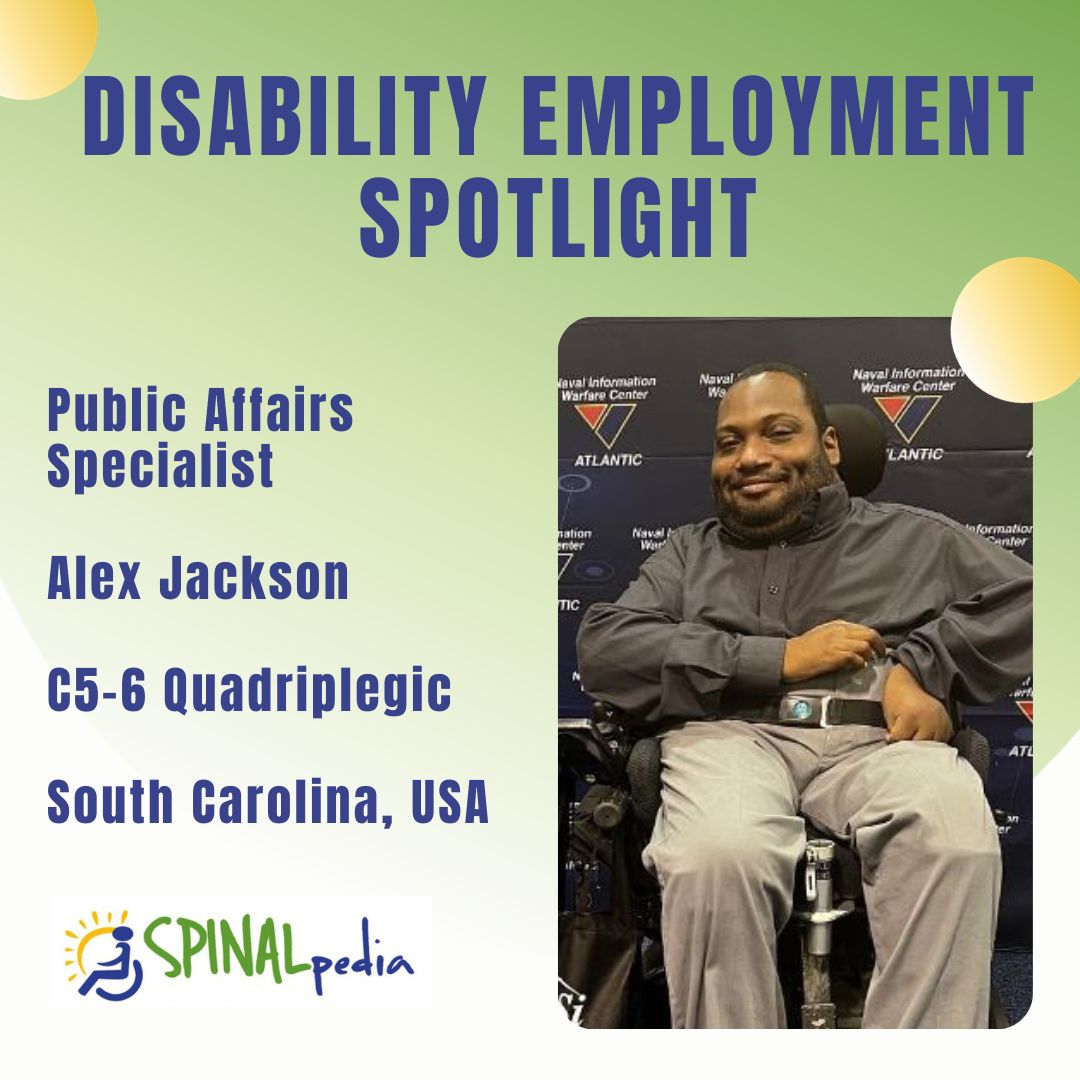 NDEAM Profile: Alex Jackson, Public Affairs Specialist, Quadriplegic