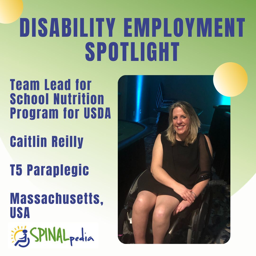 NDEAM Profile: Caitlin Reilly, Team Lead for USDA School Nutrition Program & Paraplegic