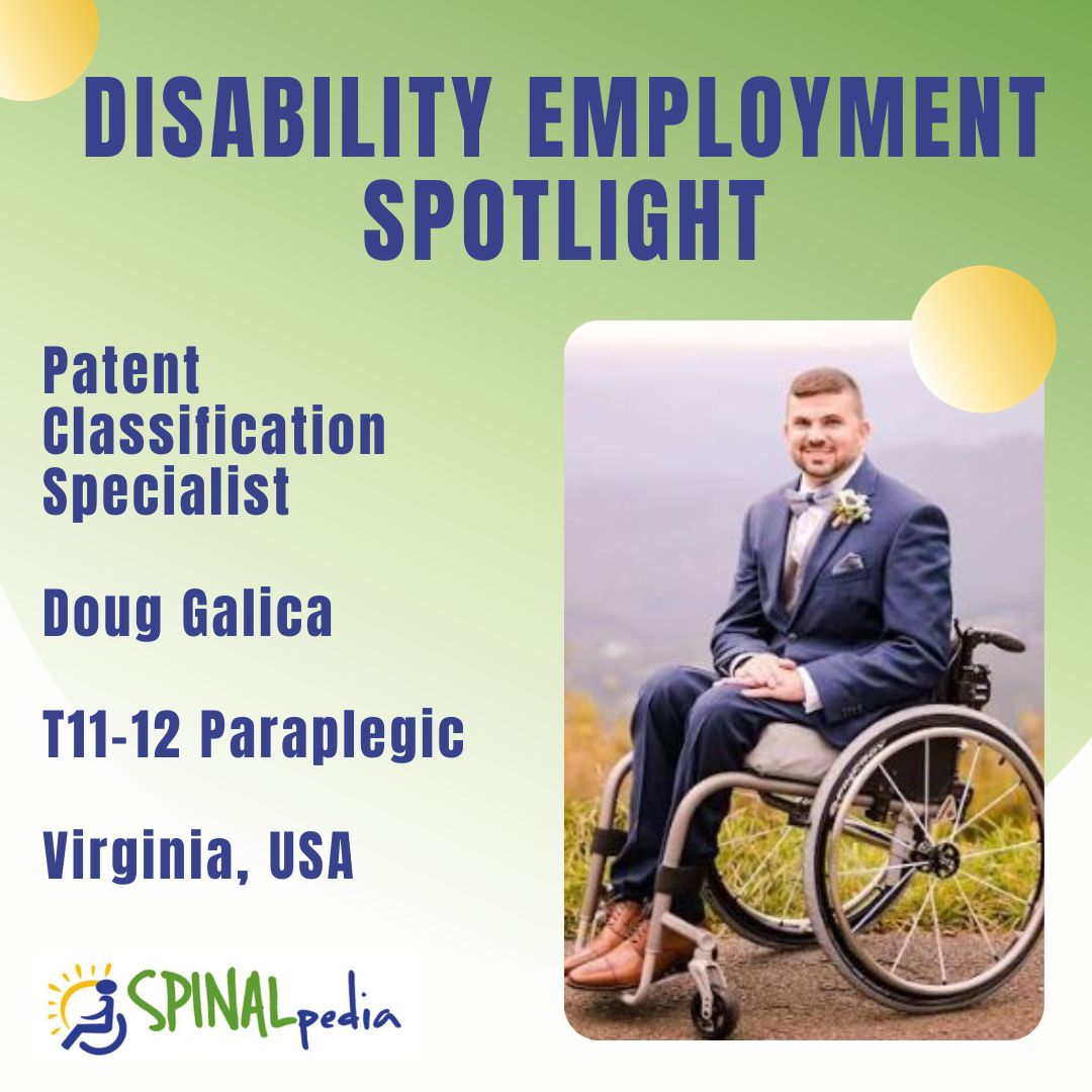 NDEAM Profile: Doug Galica, Patent Classification Specialist, Paraplegic