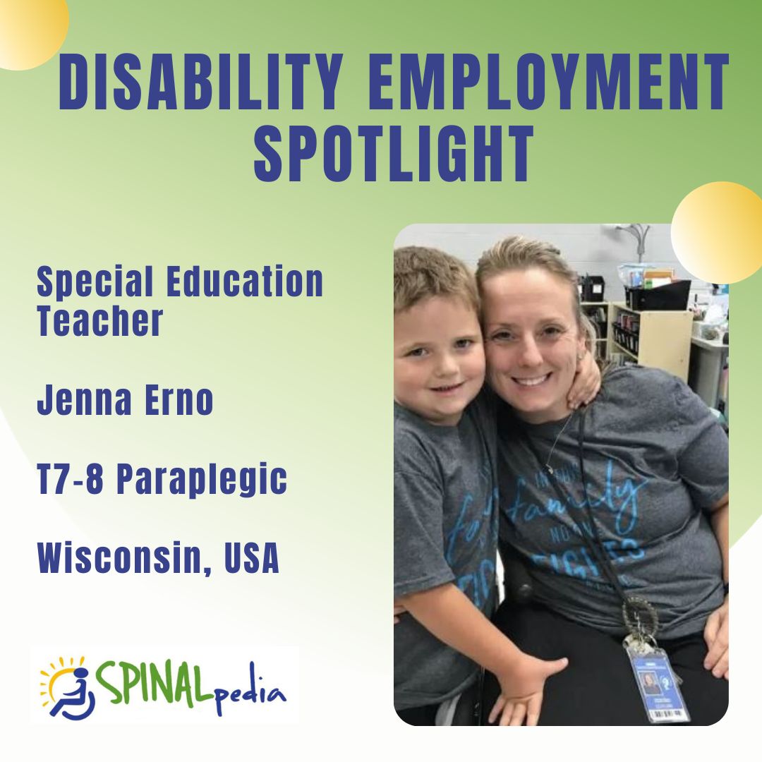 NDEAM Profile: Jenna Erno, Special Education Teacher, Paraplegic